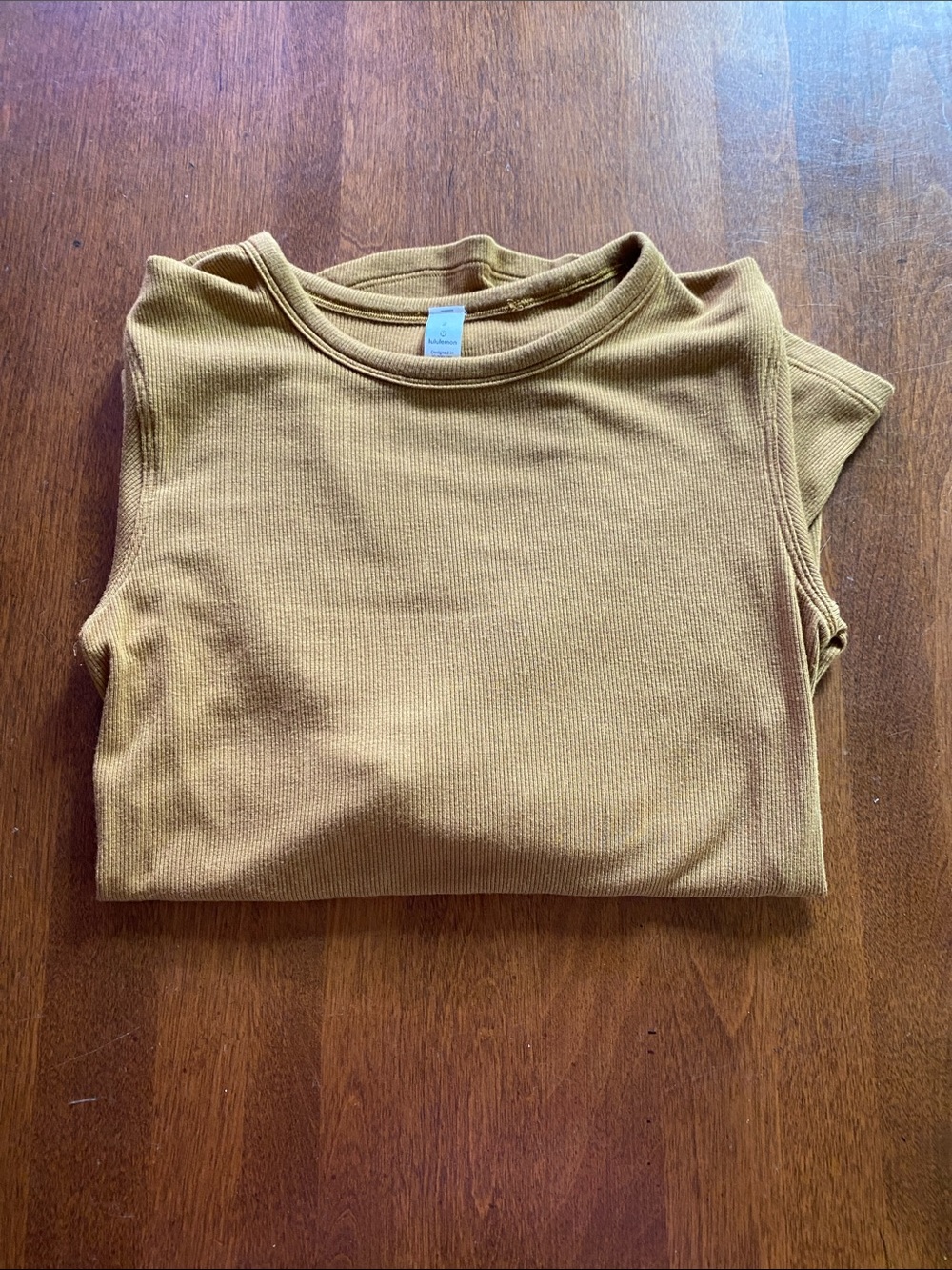 Lululemon Ribbed long sleeve in  chesnut
